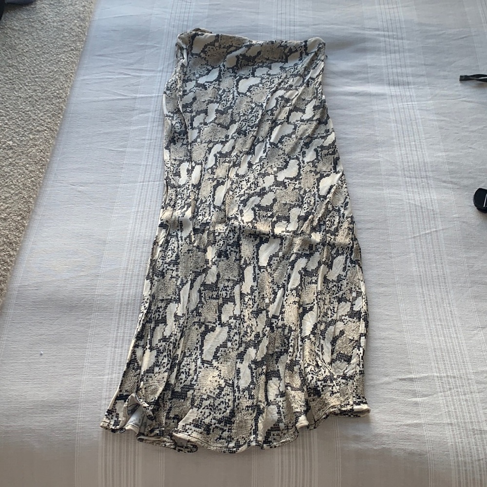 H&M Snakeskin Printed Maxi Skirt